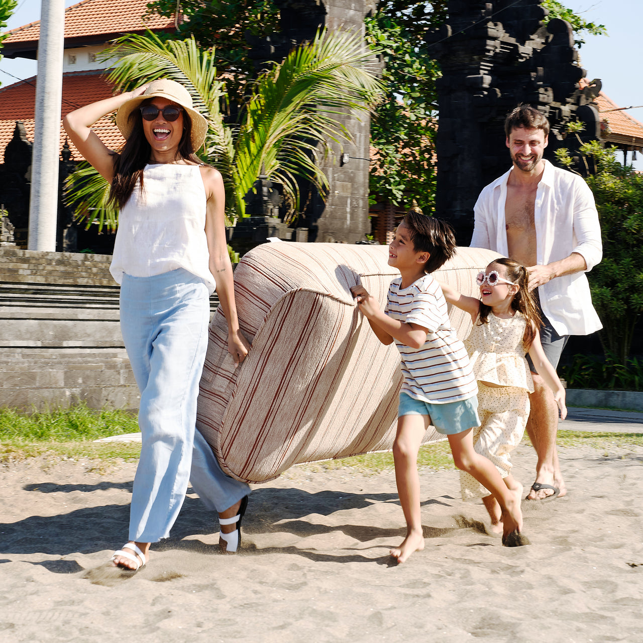 Sunlounger Pinstripes Terra