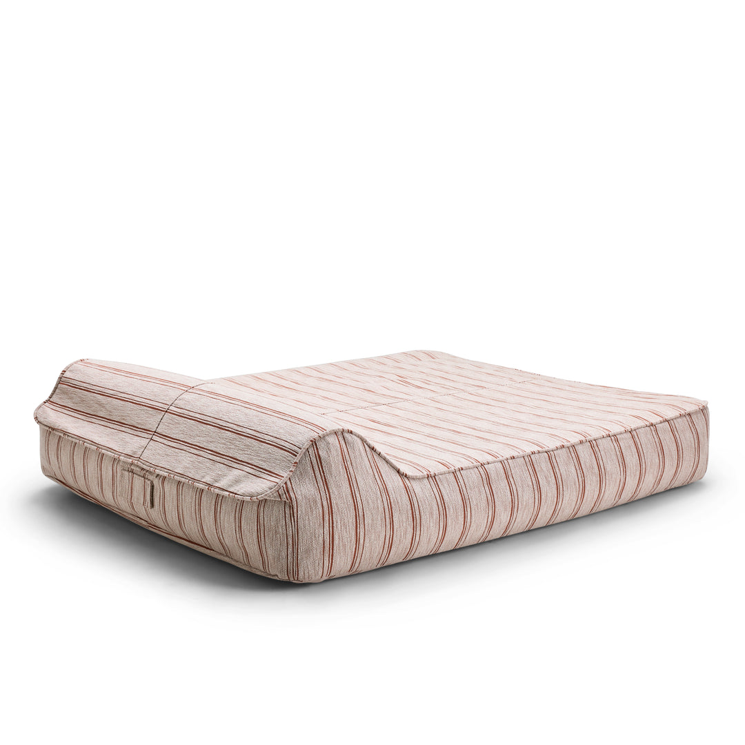 Twin Sunlounger Pinstripes Terra