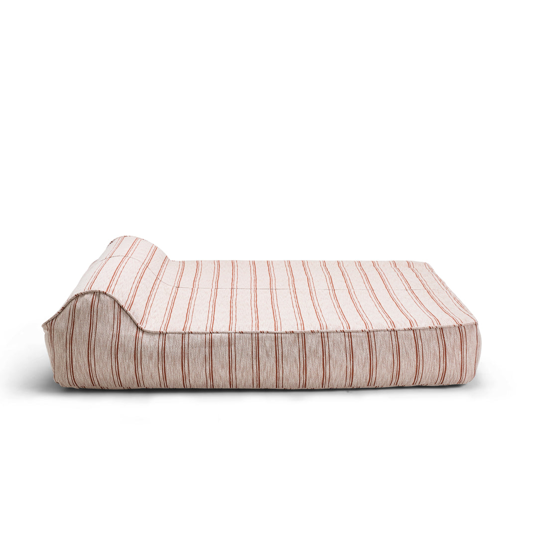 Twin Sunlounger Pinstripes Terra