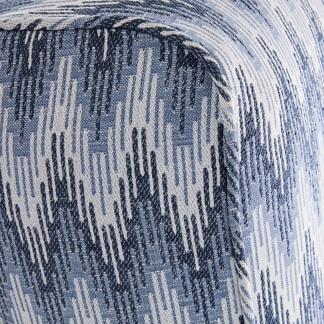 Twin Sunlounger Cover Pintail ZigZag Blue