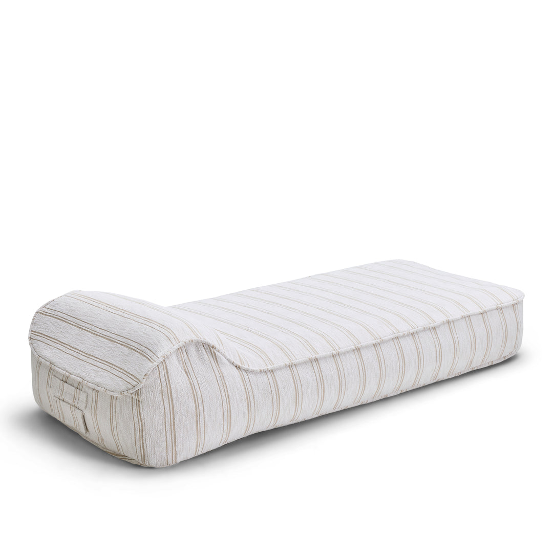 Sunlounger Cover Pinstripes Harvest Kaolin