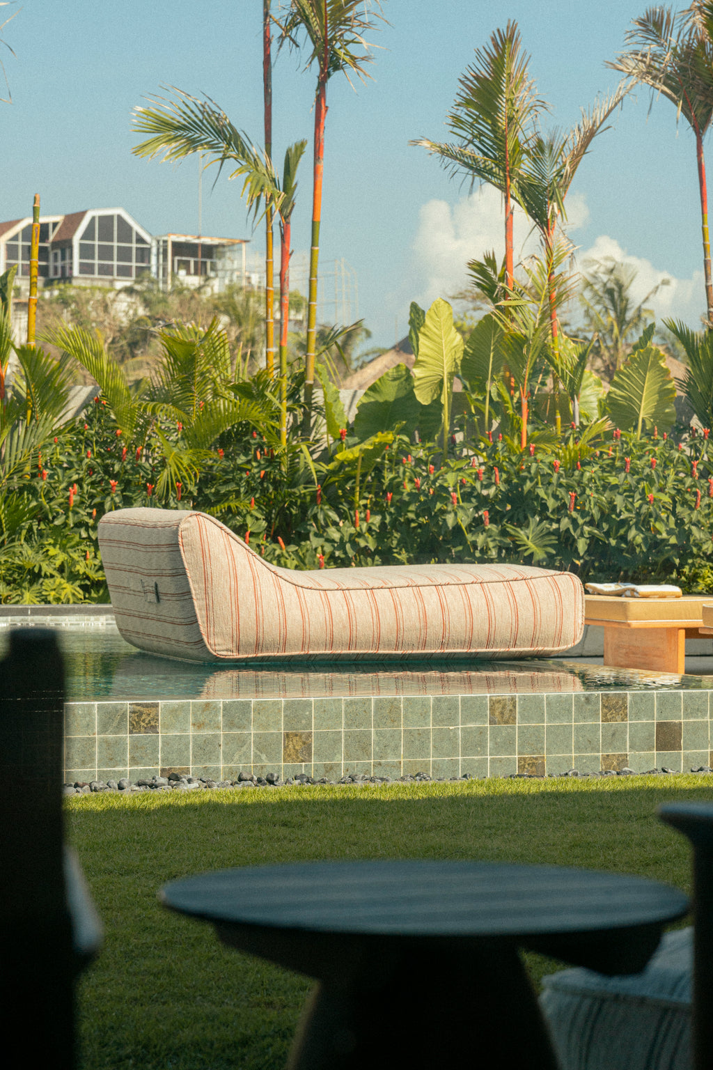 Lazy Chair XXL Pinstripes Terra