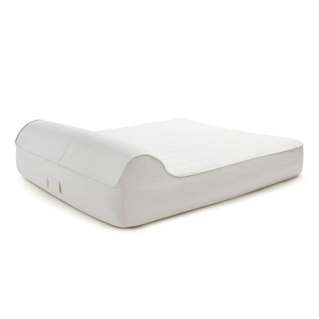 Twin Sunlounger Essentials Savane White