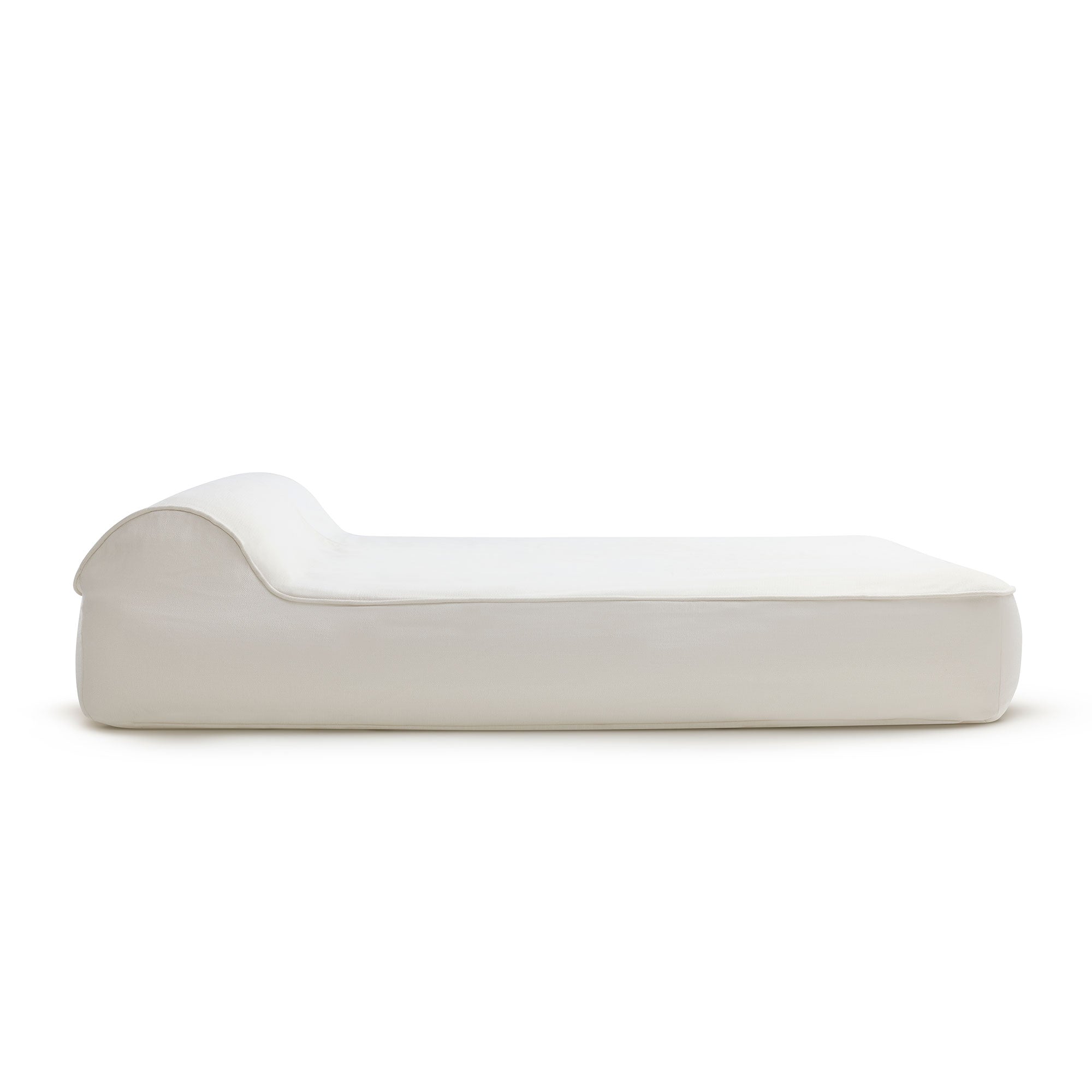 Twin Sunlounger Essentials Savane White