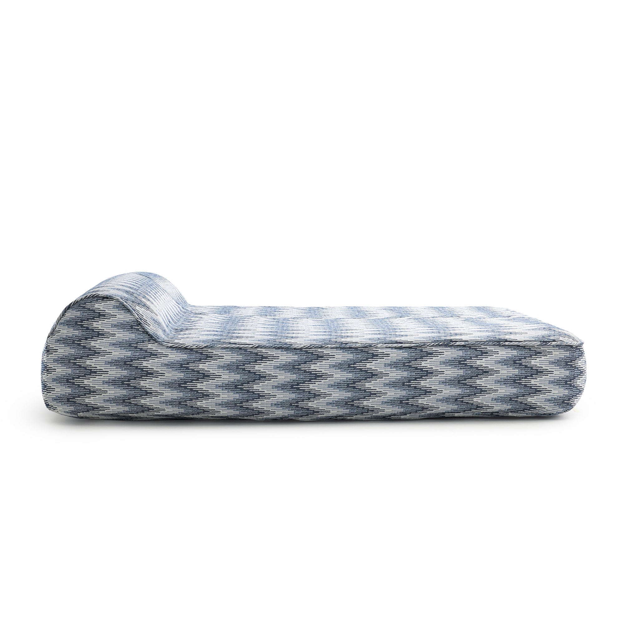 Twin Sunlounger Pintail ZigZag Blue
