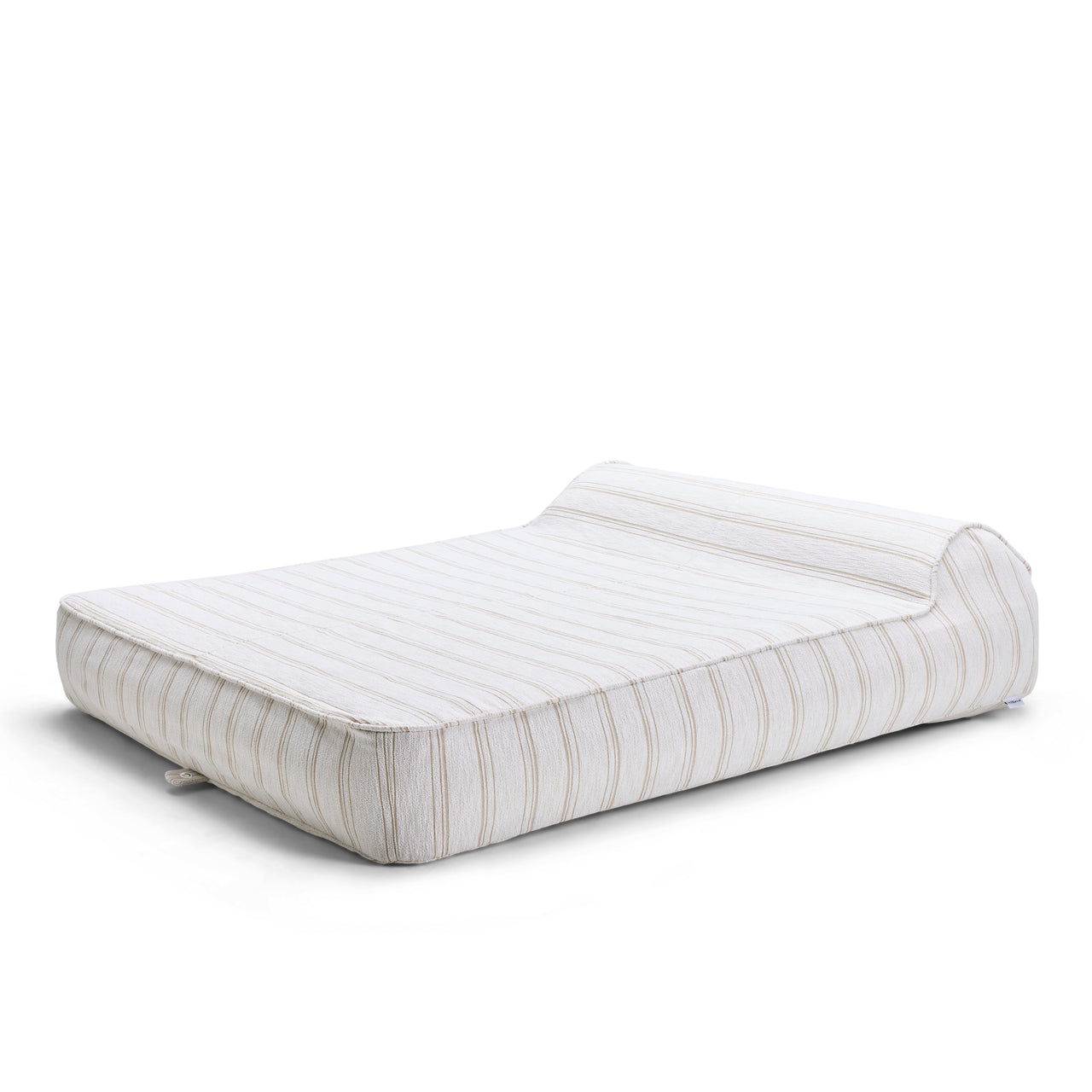 Twin Sunlounger Pinstripes Harvest Kaolin