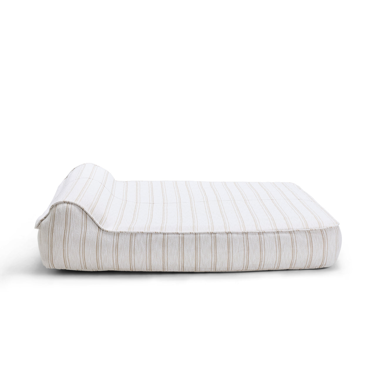 Twin Sunlounger Pinstripes Harvest Kaolin