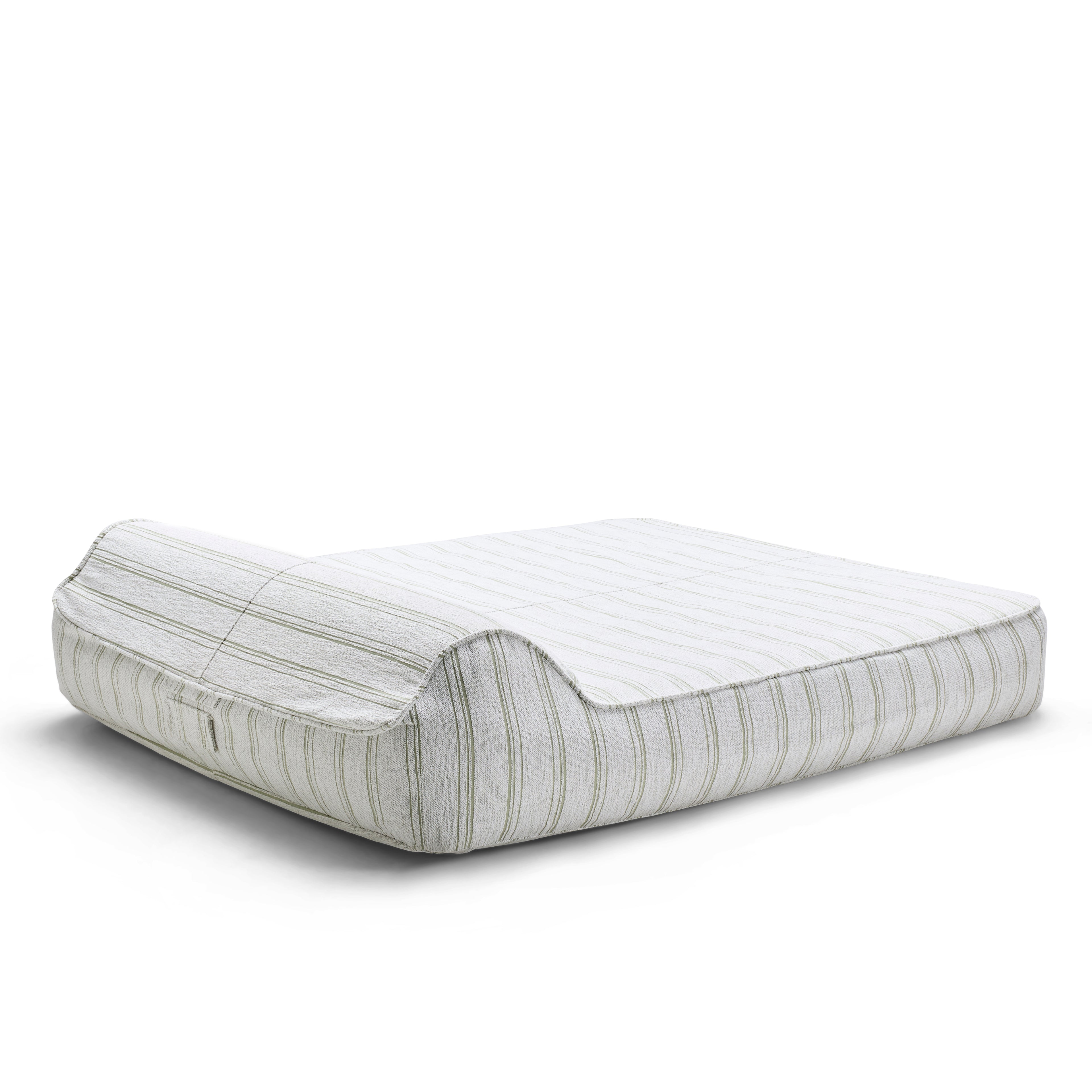 Twin Sunlounger Pinstripes Sage