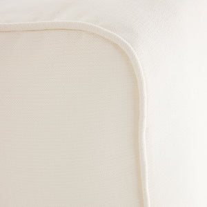 Twin Sunlounger Cover Essentials Savane White
