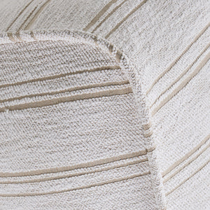 Twin Sunlounger Cover Pinstripes Harvest Kaolin